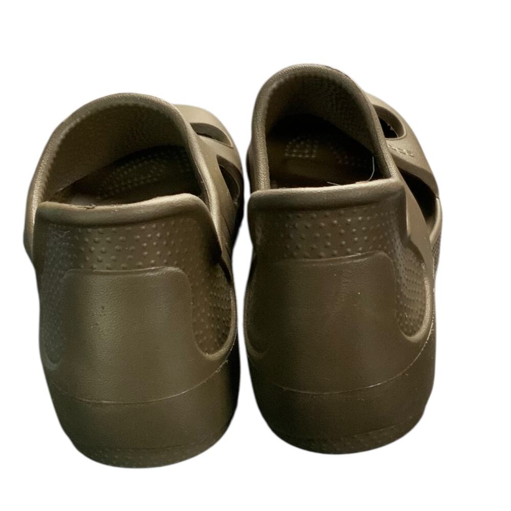Crocs Mary Jane Slip On Shoes Brown Women’s Size 8 Comfort Casual Flats - Picture 4 of 8